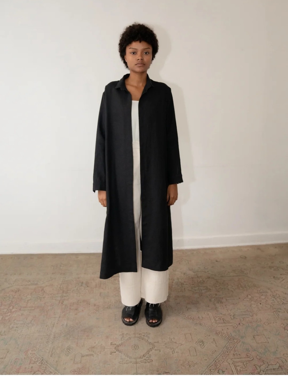 ZII ROPA Black Linen Jacket - Picture 5 of 6